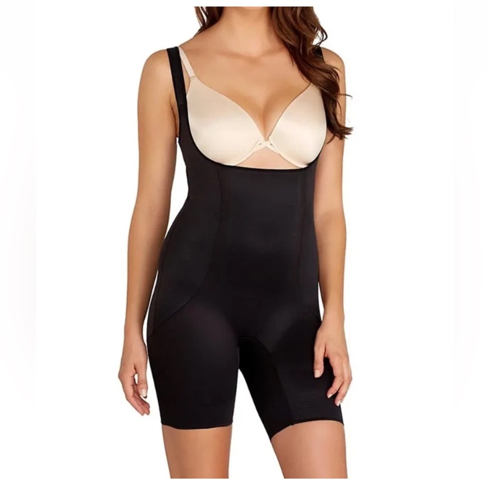 Miraclesuit Shape Away Torsette open bust Thigh length romper shapewear